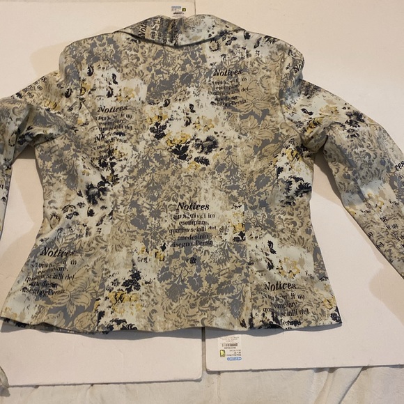 French Laundry by Neto Blazer size 12 vintage 97% cotton 3% Lycra - Picture 9 of 9